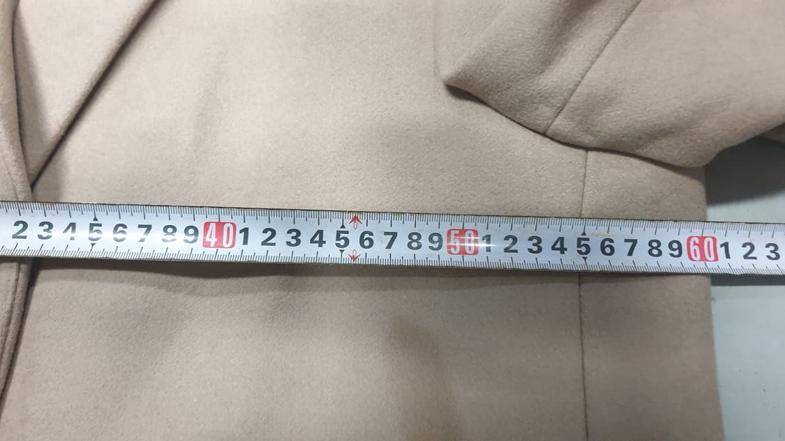 쿠어 베이지색롱코트 상품이미지5