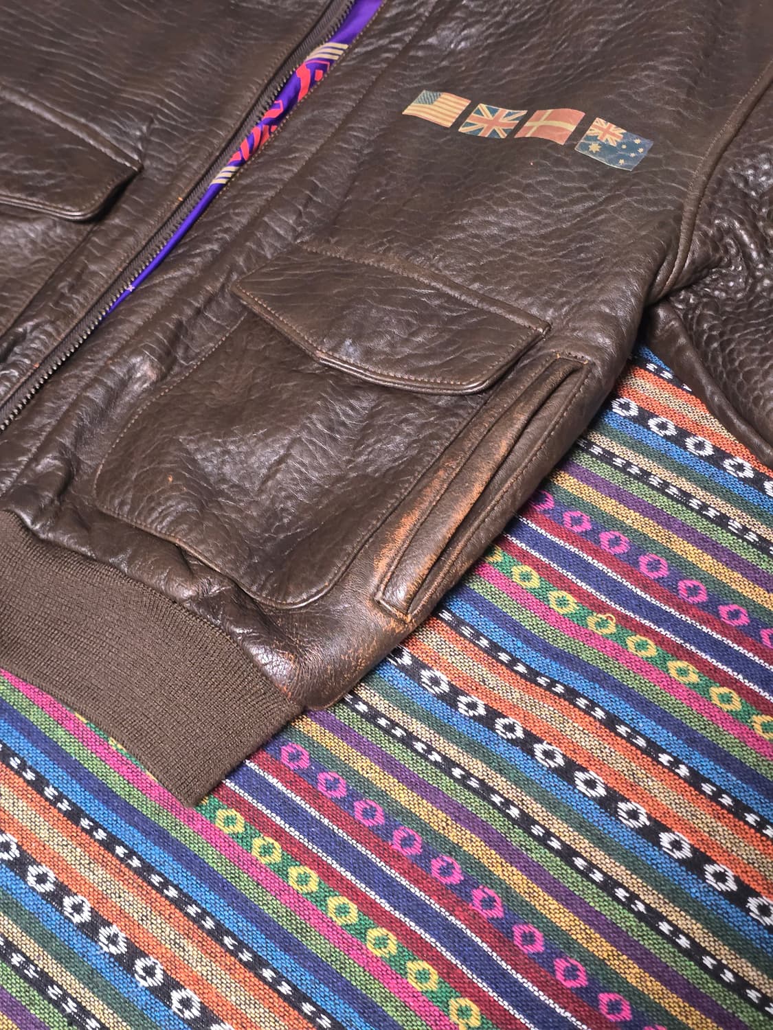 아비렉스 a-2 가죽자켓 상품이미지5