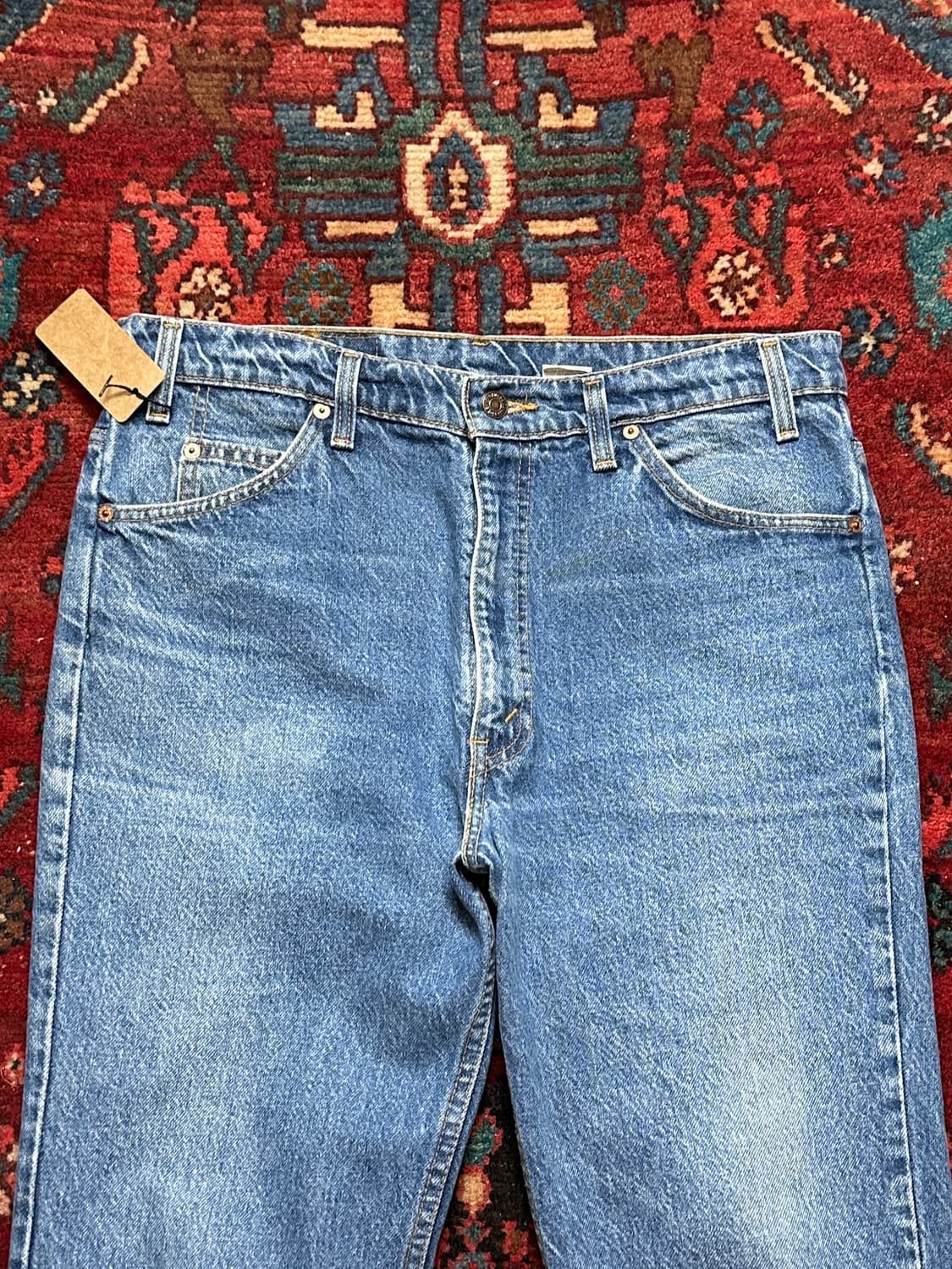 90's USA Made 리바이스 517 오렌지탭 부츠컷 플레어진 상품이미지5