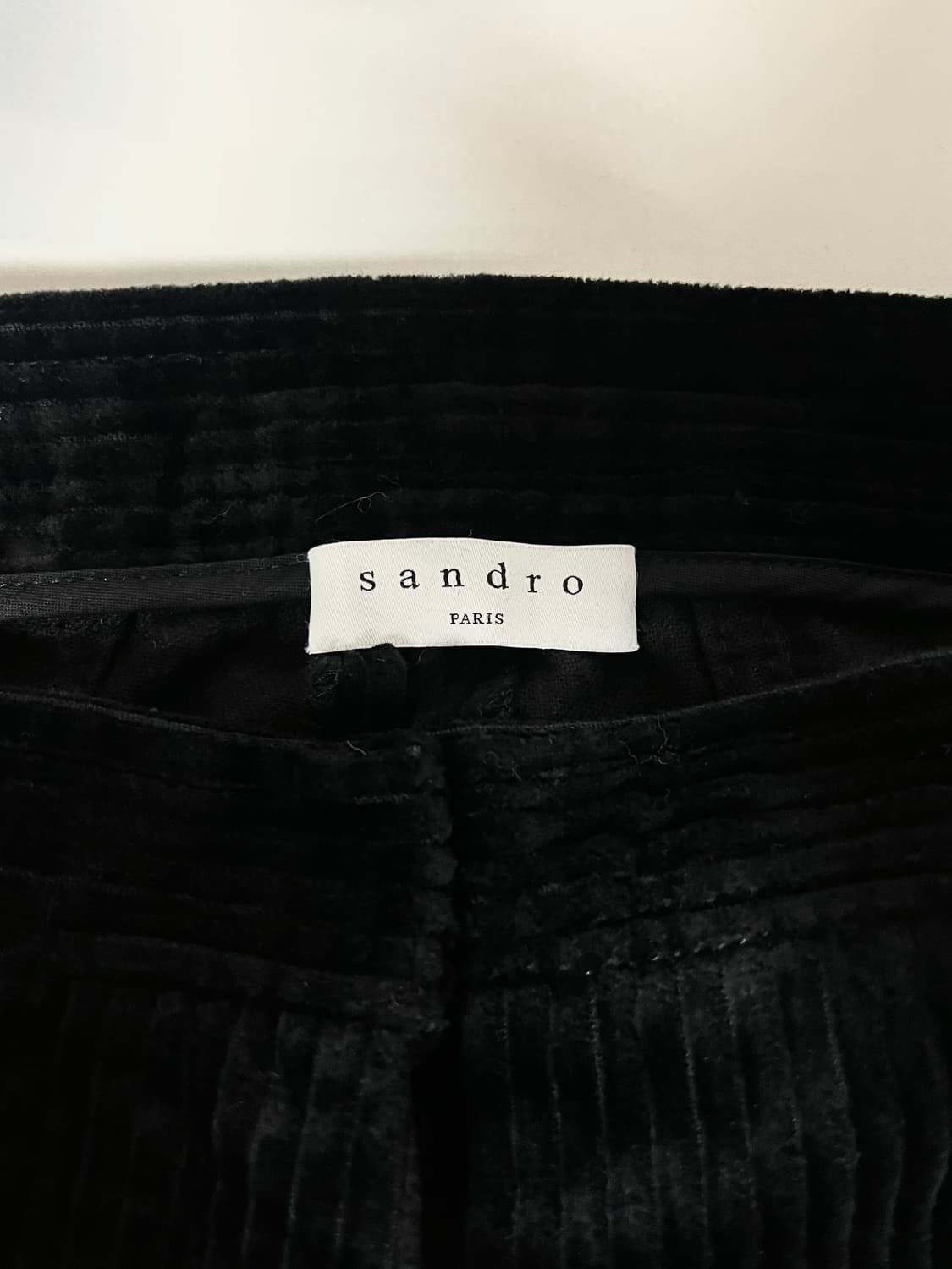 36) 산드로 코듀로이 부츠컷 팬츠 블랙 상품이미지3