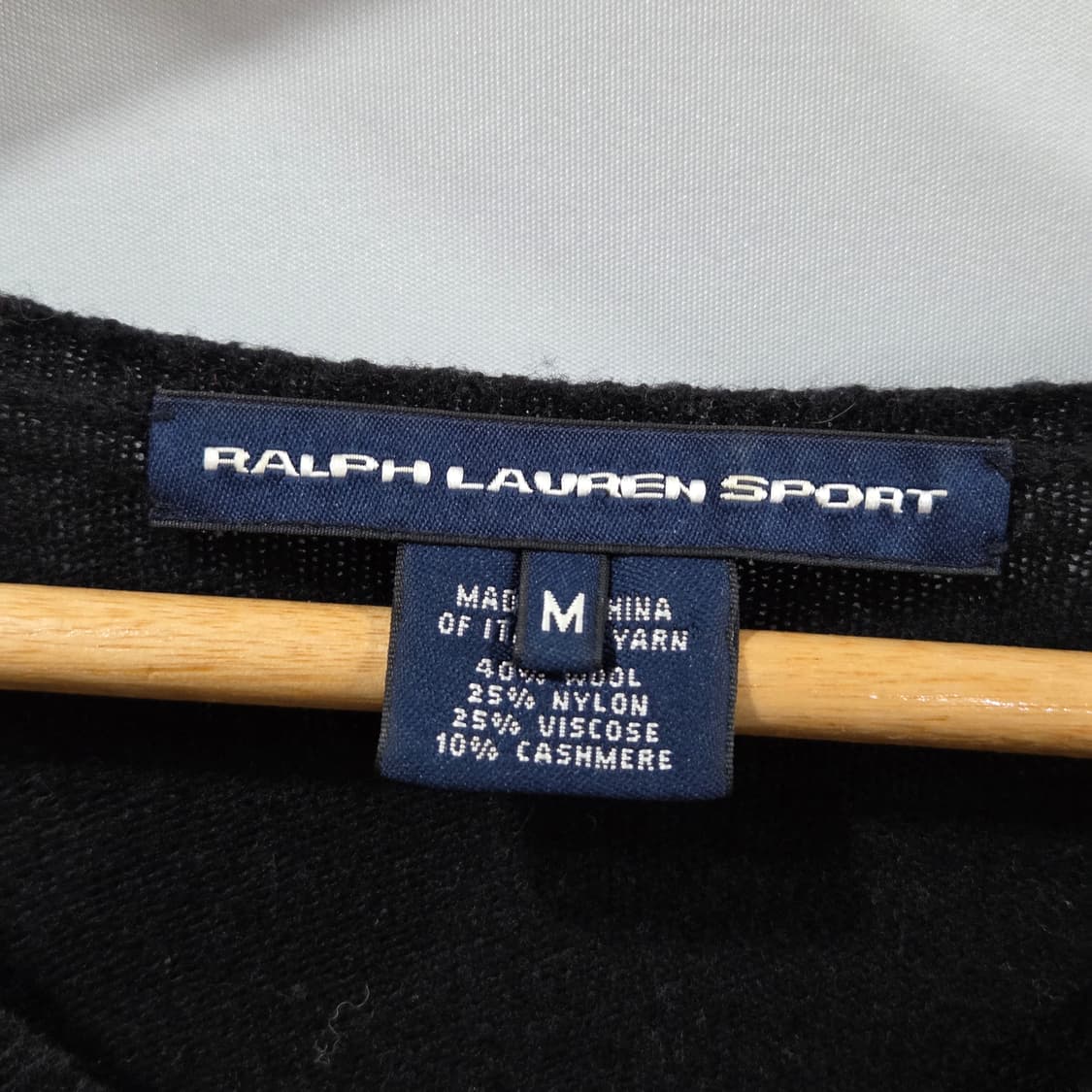 폴로랄프로렌 스포츠 우먼 캐시미어 블랜드 브이넥 니트 M 상품이미지3