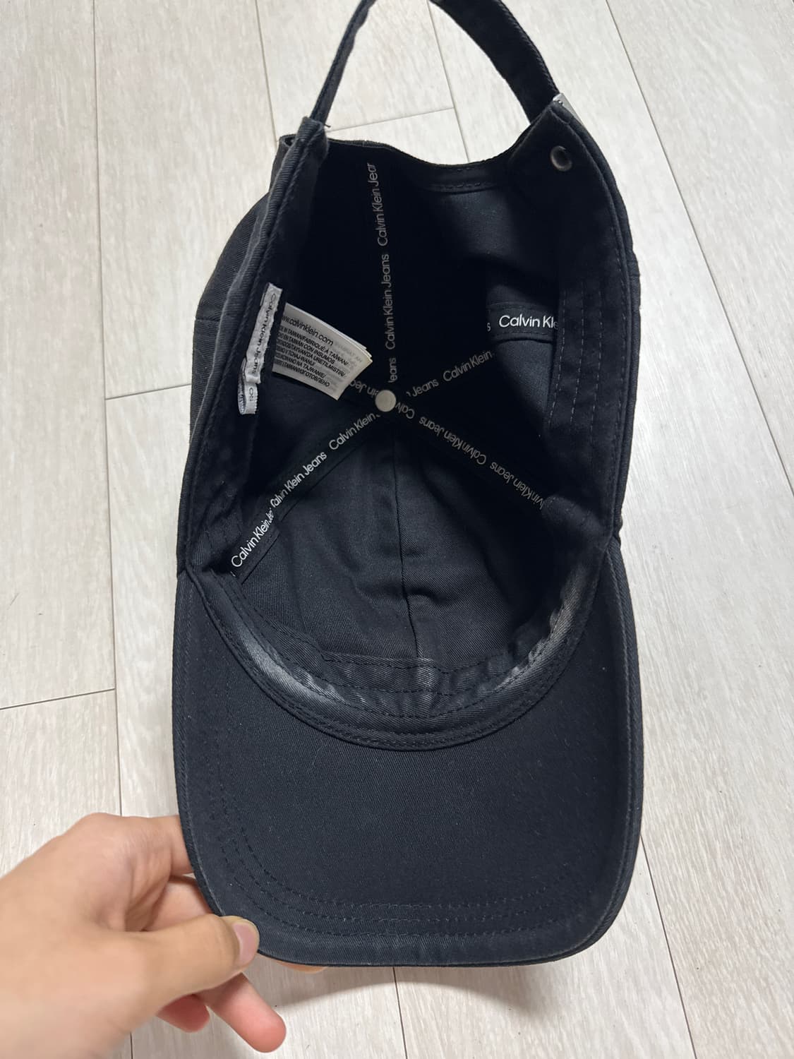 캘빈클라인 블랙 로고 볼캡 상품이미지2