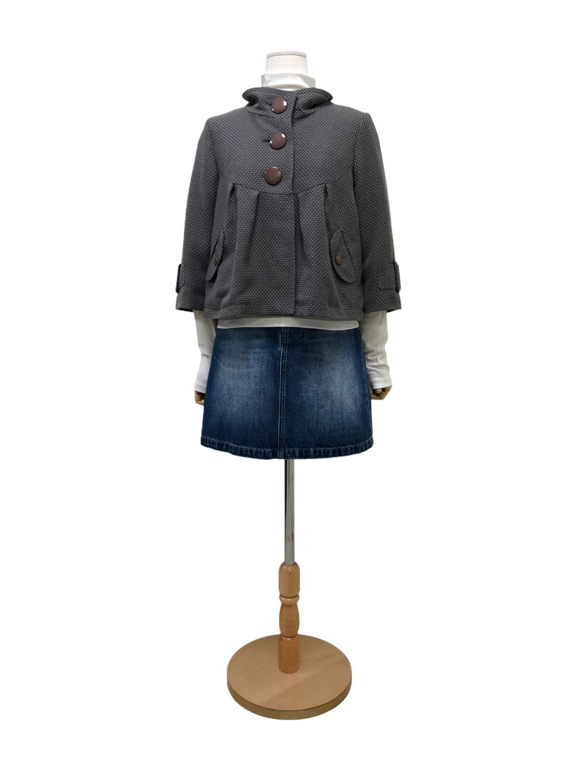 빈티지 도트 자켓 상품이미지2