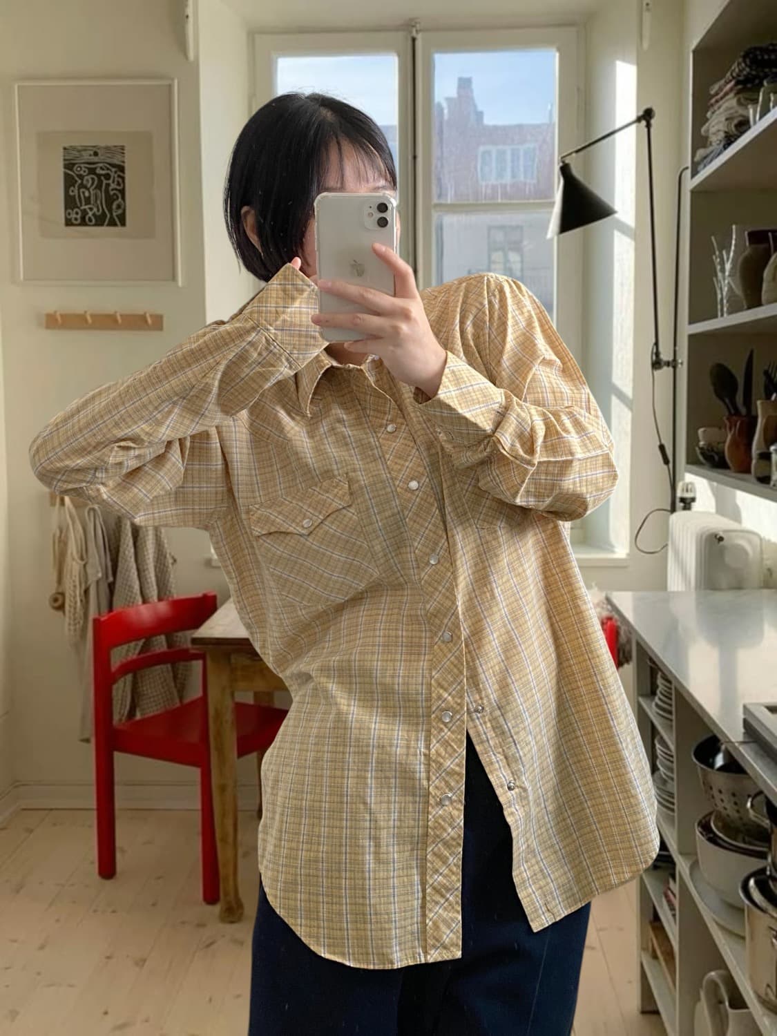 체크 포켓 셔츠 (Man XL) 상품이미지1
