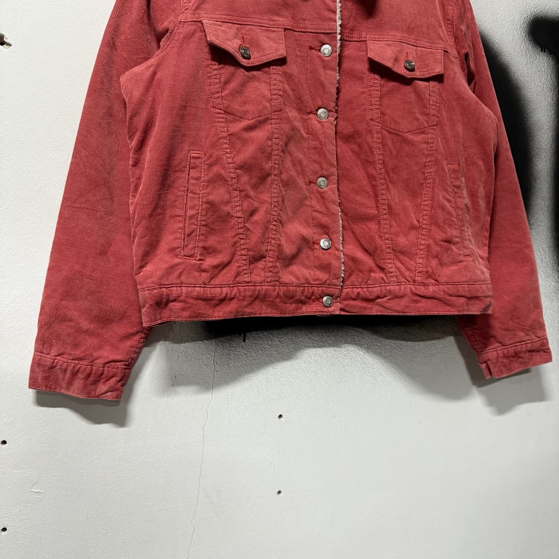 갭 플리스 코듀로이 쉐르파 트러커 자켓 핑크 상품이미지4