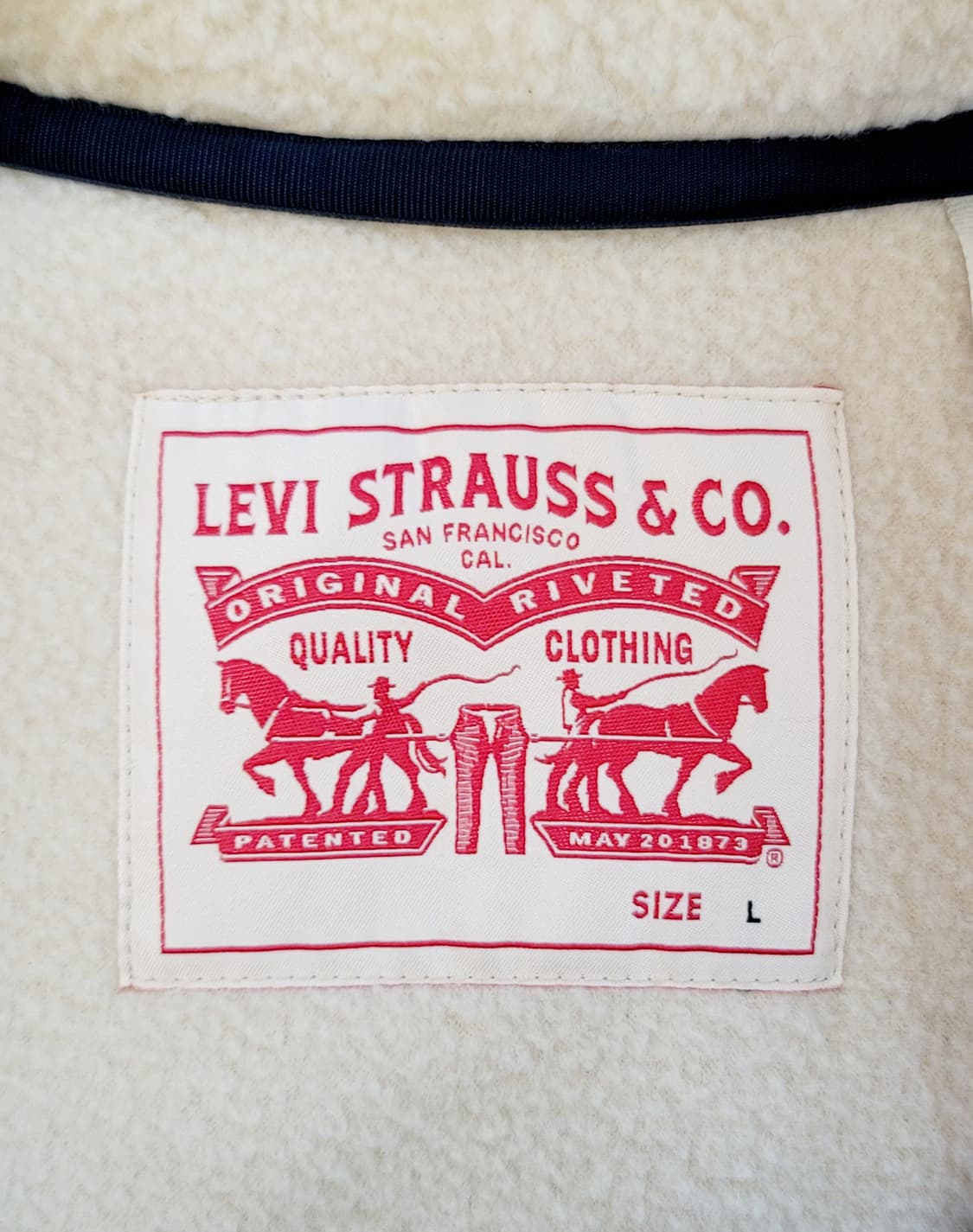 리바이스(남여공용) 양털 후리스 베스트(조끼) 판매 상품이미지7