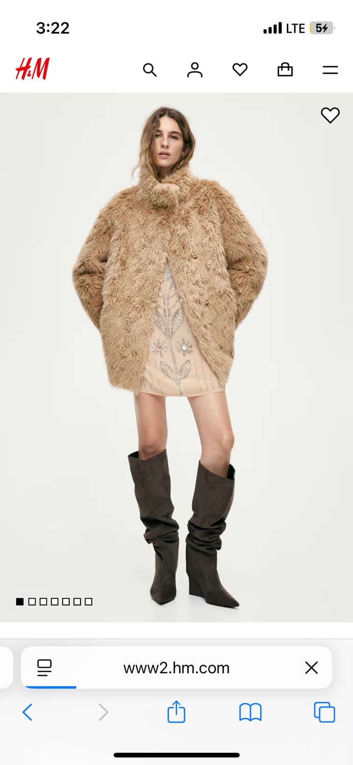 H&m 하이넥 코트 상품이미지1