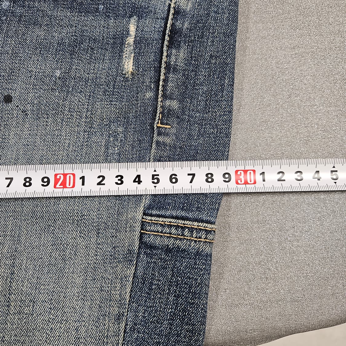 31) 플랙진 Arco 바이커진 워싱 데님팬츠 디스진 상품이미지7