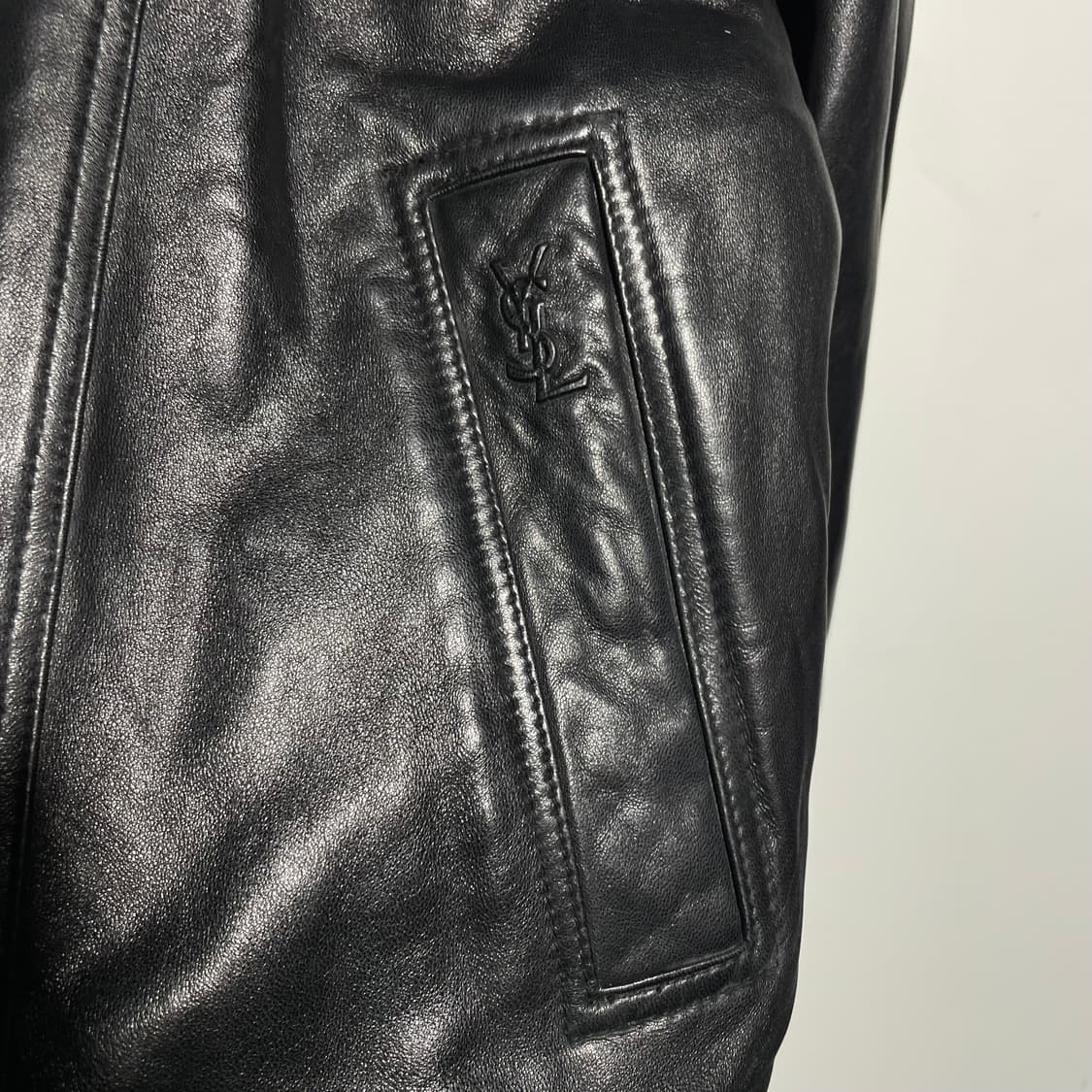 입생로랑 가죽자켓 상품이미지3