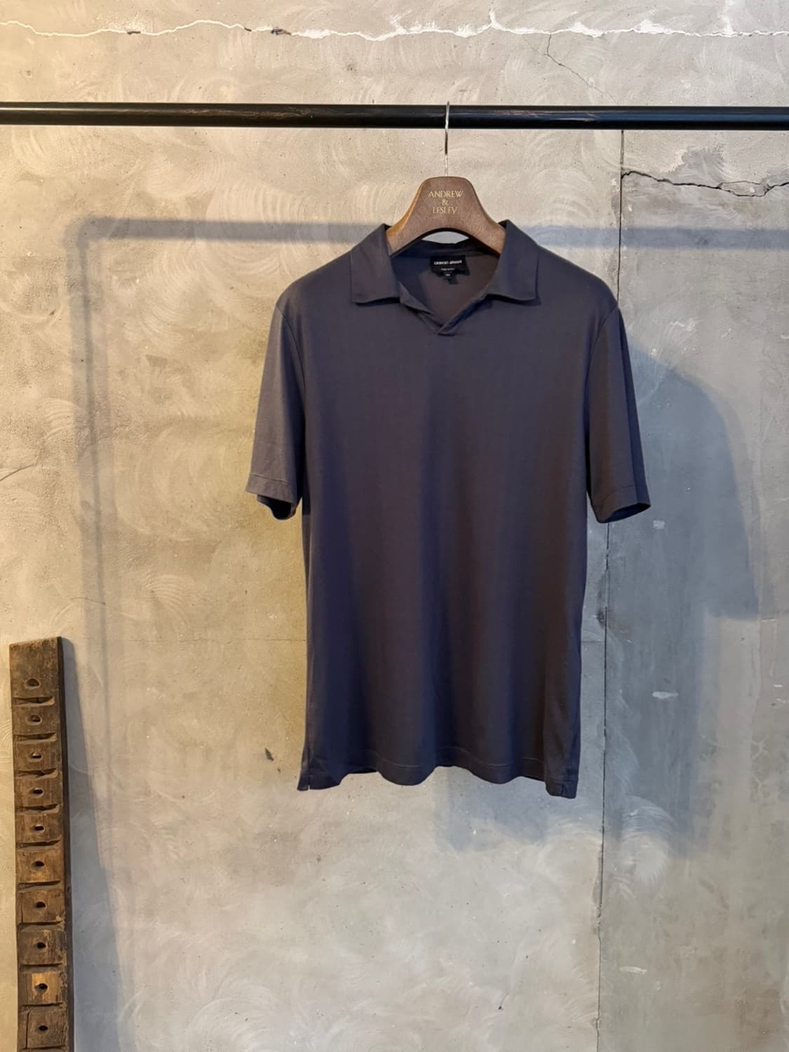 조르지오 아르마니 블랙라벨 오픈칼라넥 티셔츠 100 상품이미지10