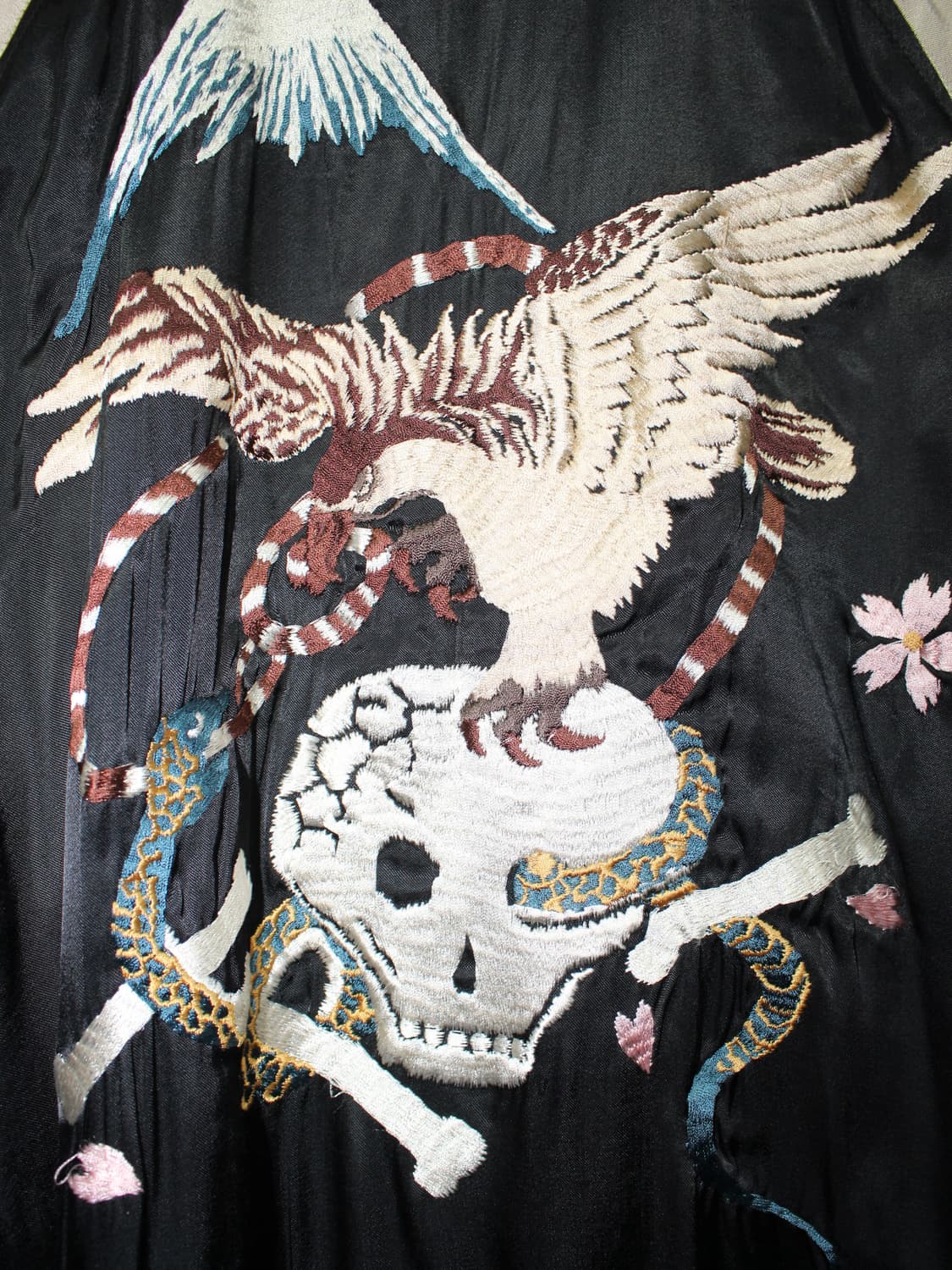 휴스톤 스켈레톤 자수 스카쟌 L 상품이미지6