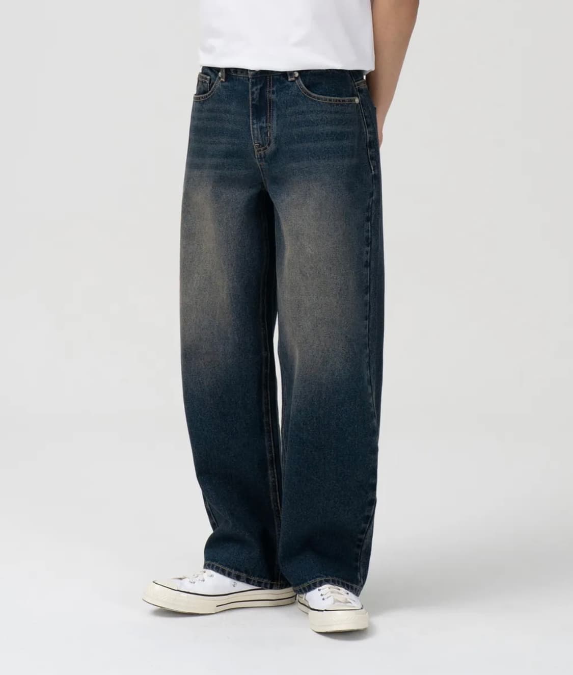 토피 모어 와이드 데님 팬츠 상품이미지1