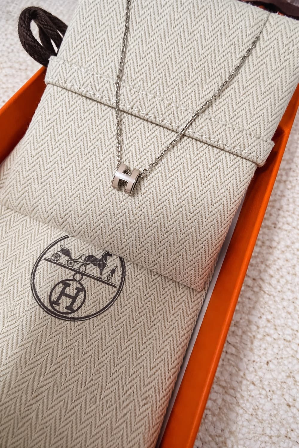 에르메스 미니 팝아슈 팬던트 팔라듐 새상품급 풀구성 상품이미지2