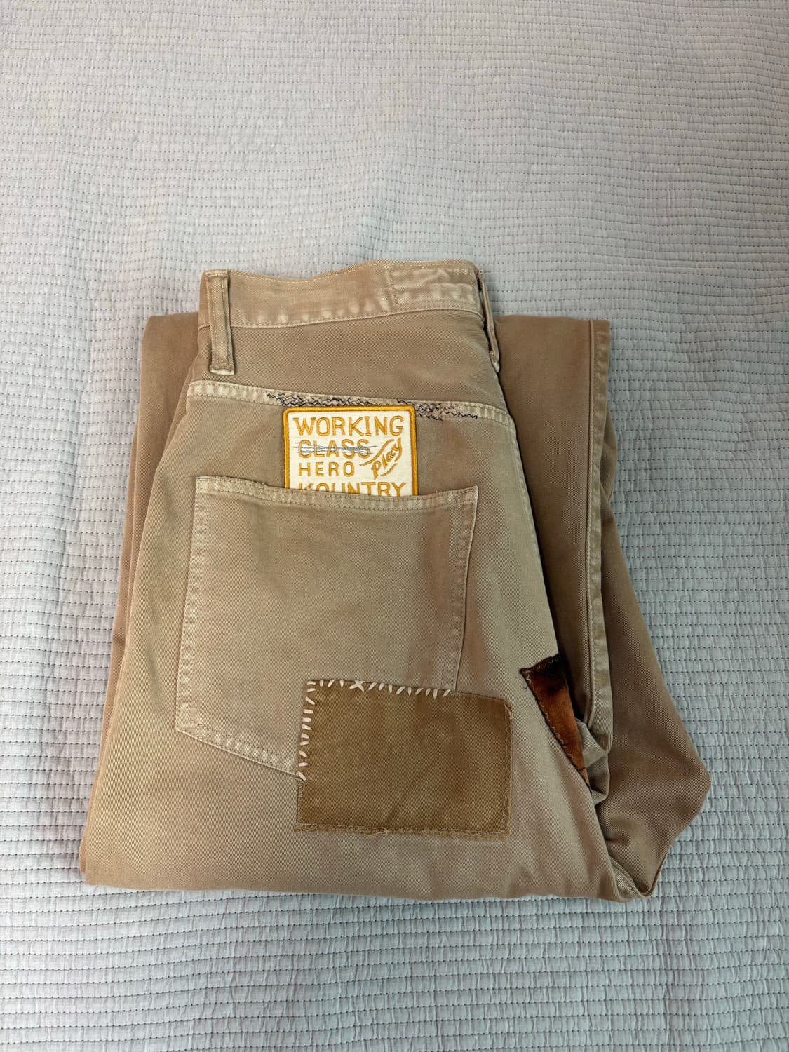 캐피탈 카츠라기 포트  배기 팬츠 베이지 M사이즈 상품이미지9