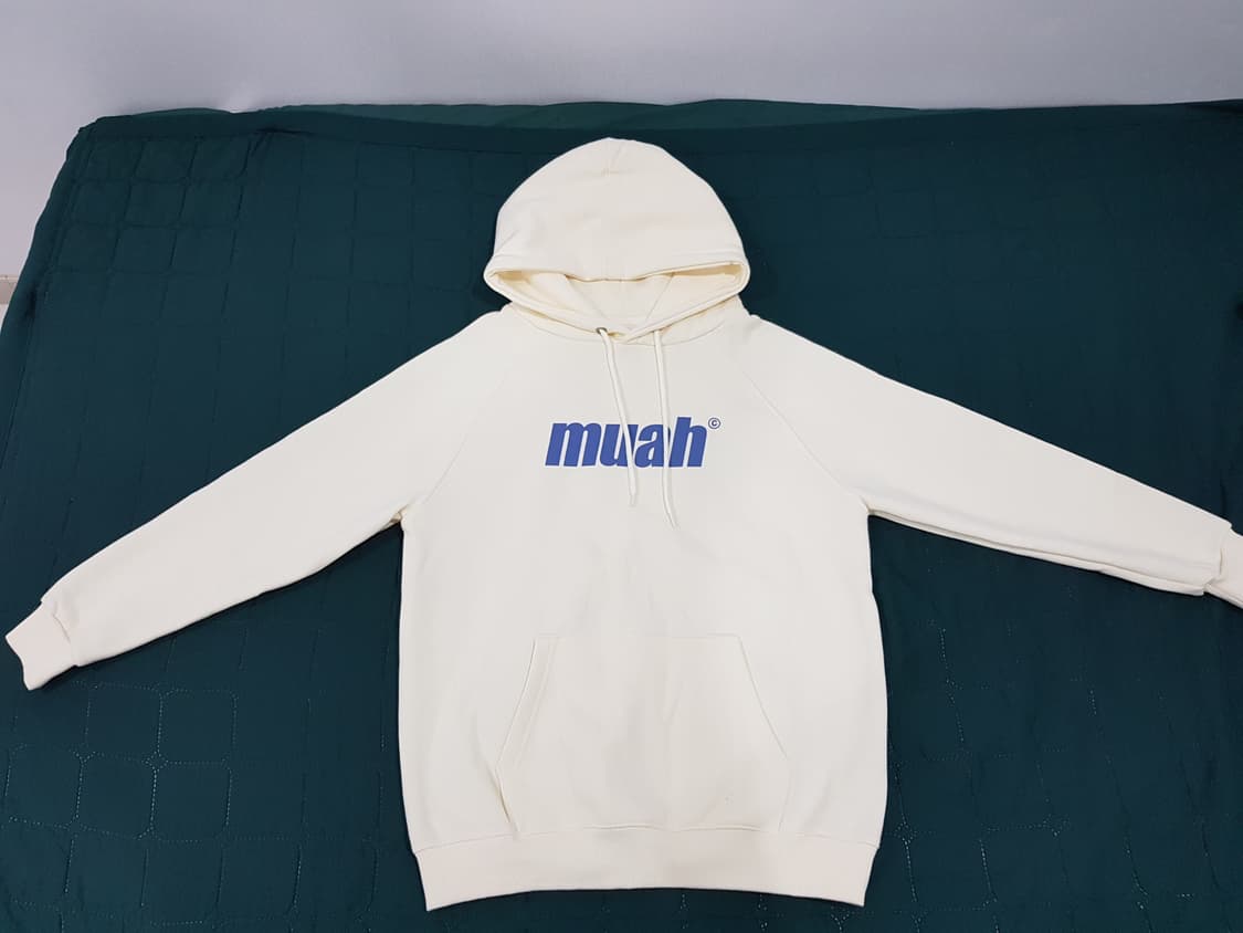 무아무아 아이보리 후드티 (기모) 상품이미지3