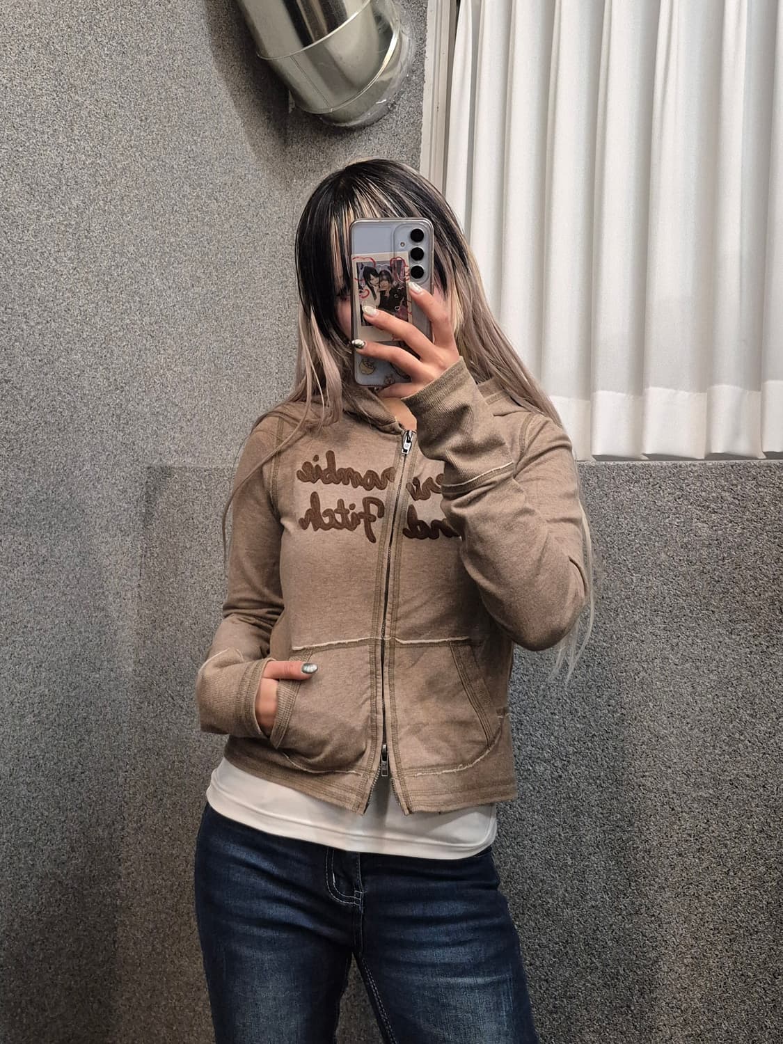 ABERCROMBIE BROWN HOODIE ZIPUP 상품이미지1