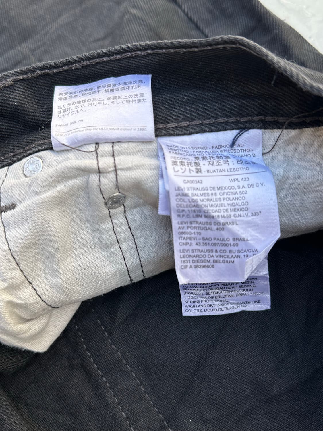 [리바이스] •Levi's 505 Black Denim 상품이미지5