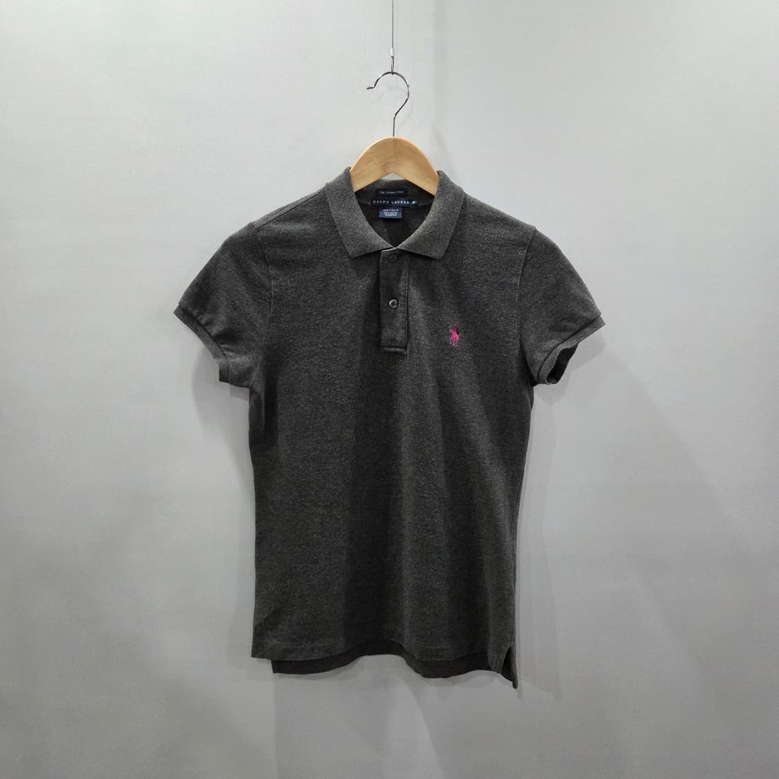 폴로랄프로렌 우먼 피케 카라 반팔티 다크그레이 M  상품이미지1