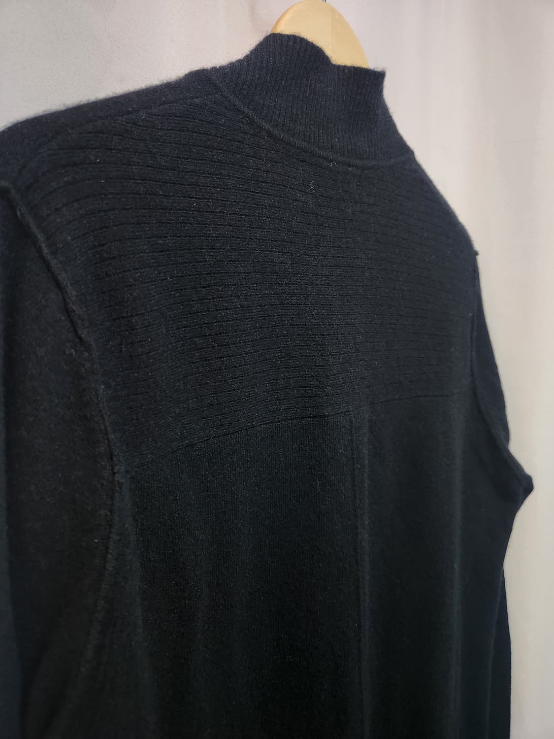 Galeries Lafayette 남성용 블랙 캐시미어 니트 상품이미지7