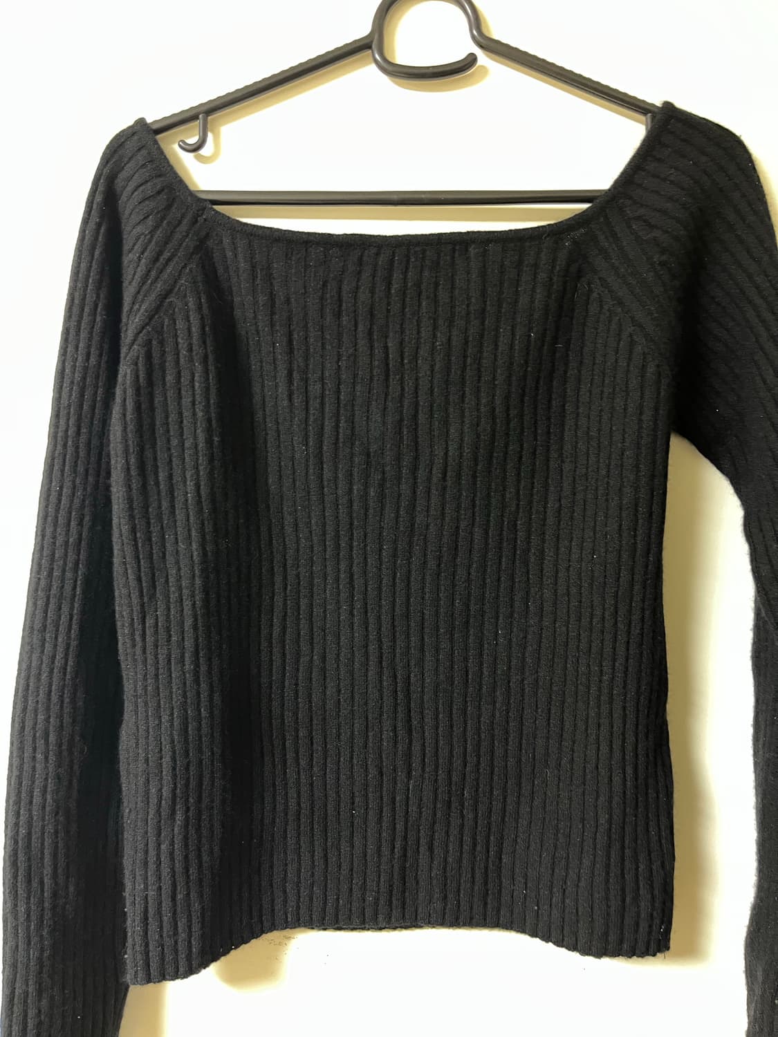 블랙업 캐시미어 골지 나그랑 니트 상품이미지3