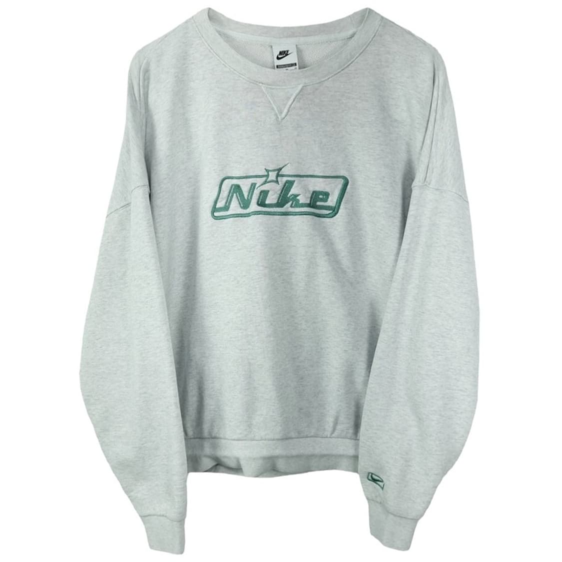 [나이키] 로고 자수 오버핏 맨투맨 아이보리 M19696 상품이미지2