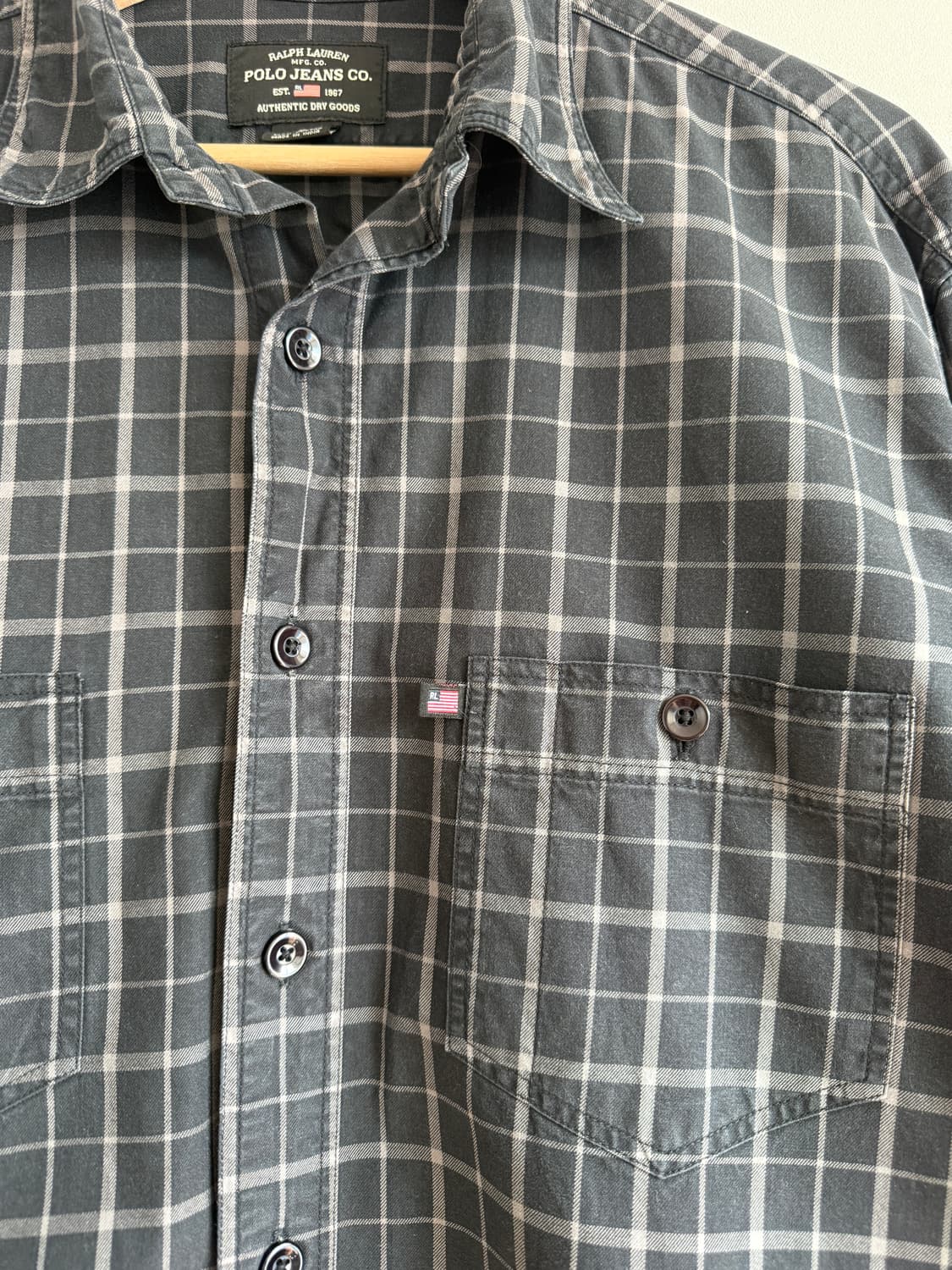 올드 폴로 진스(POLO JEANS) 체크 셔츠(두산) 상품이미지4