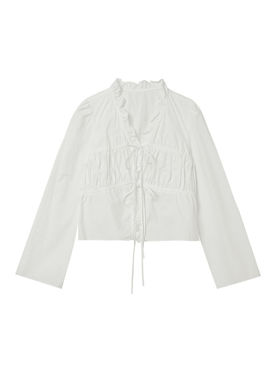 더오픈프로덕트 러플블라우스  Ruffled cotton blouse 상품이미지1