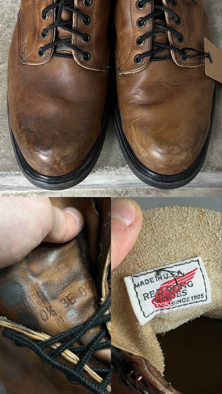 90's OG USA Made 레드윙 952 부츠 오스틴 버틀러 상품이미지9