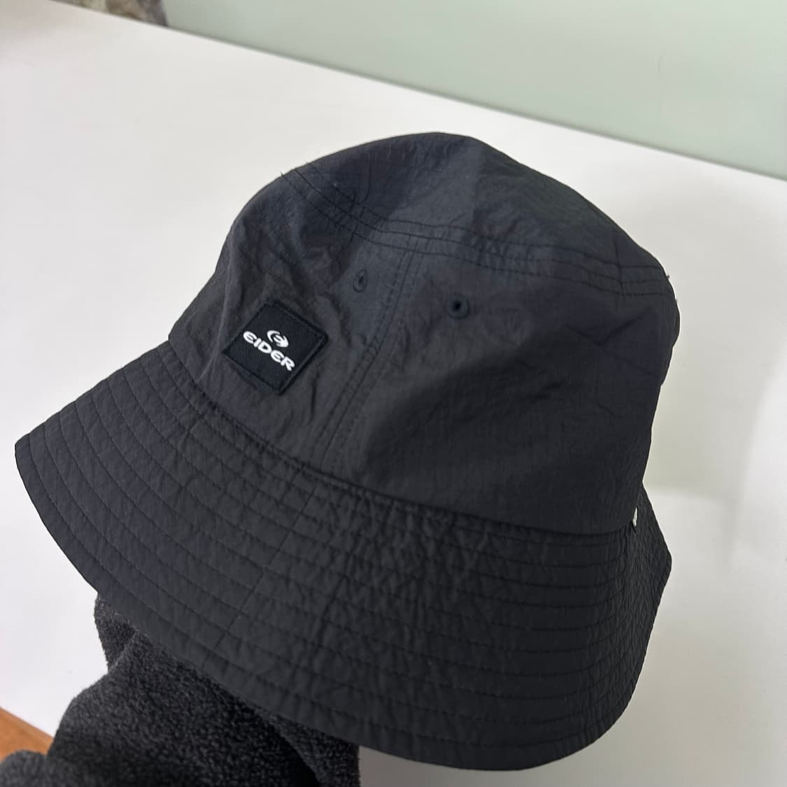 M 58CM 아이더 블랙 나일론 버킷햇 남여공용 상품이미지3