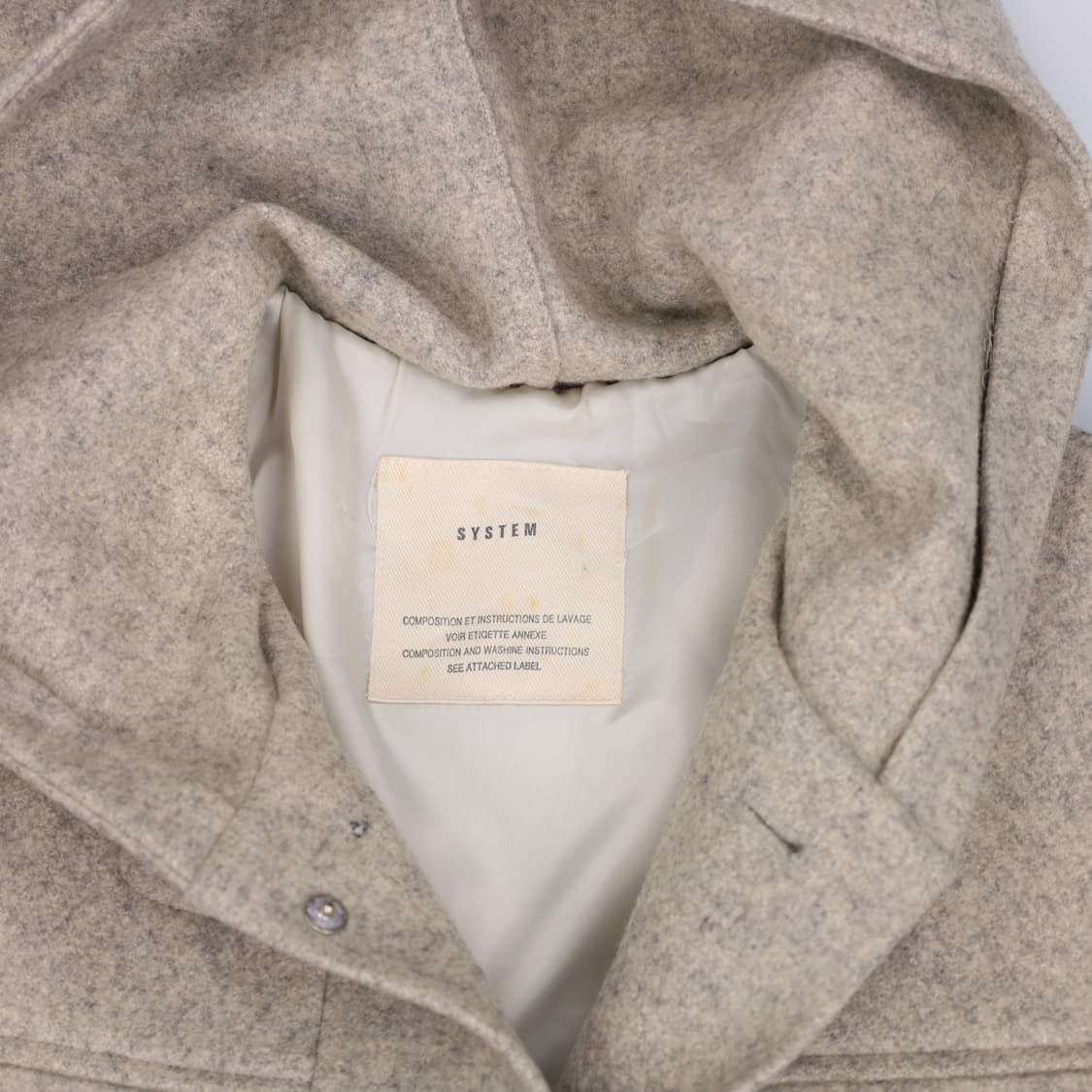 82 시스템 여성 후드 울 싱글 코트 4265 상품이미지8