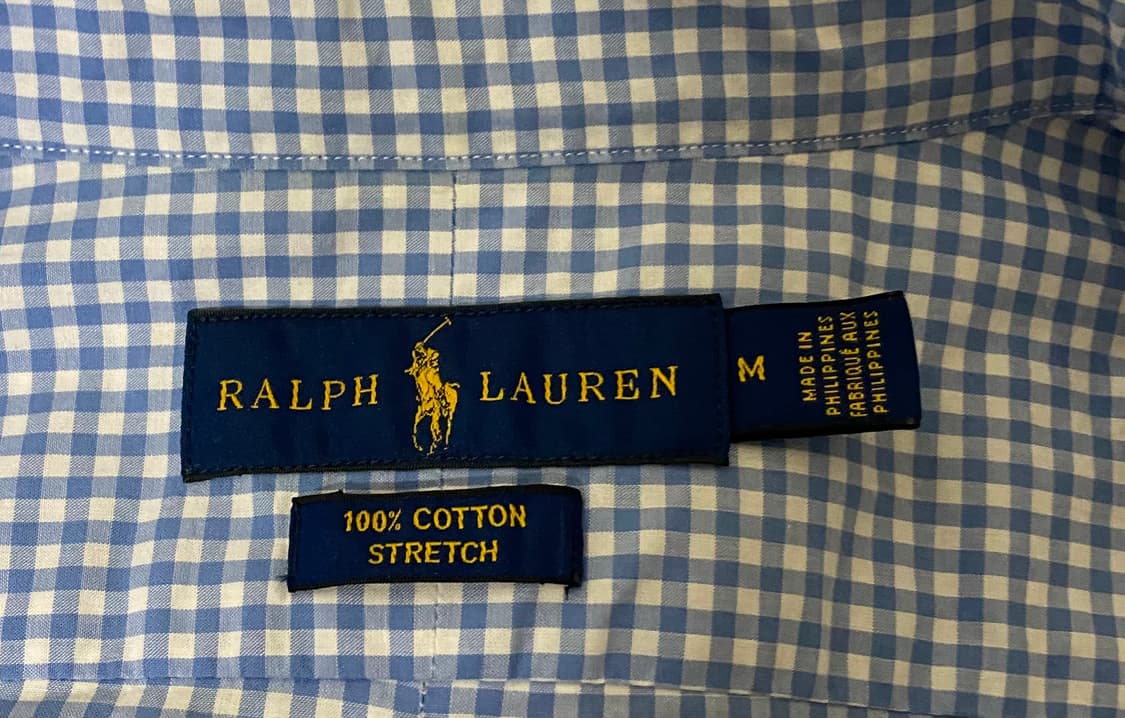 [M] 랄프로렌 폴로 셔츠 체크 블루 상품이미지2