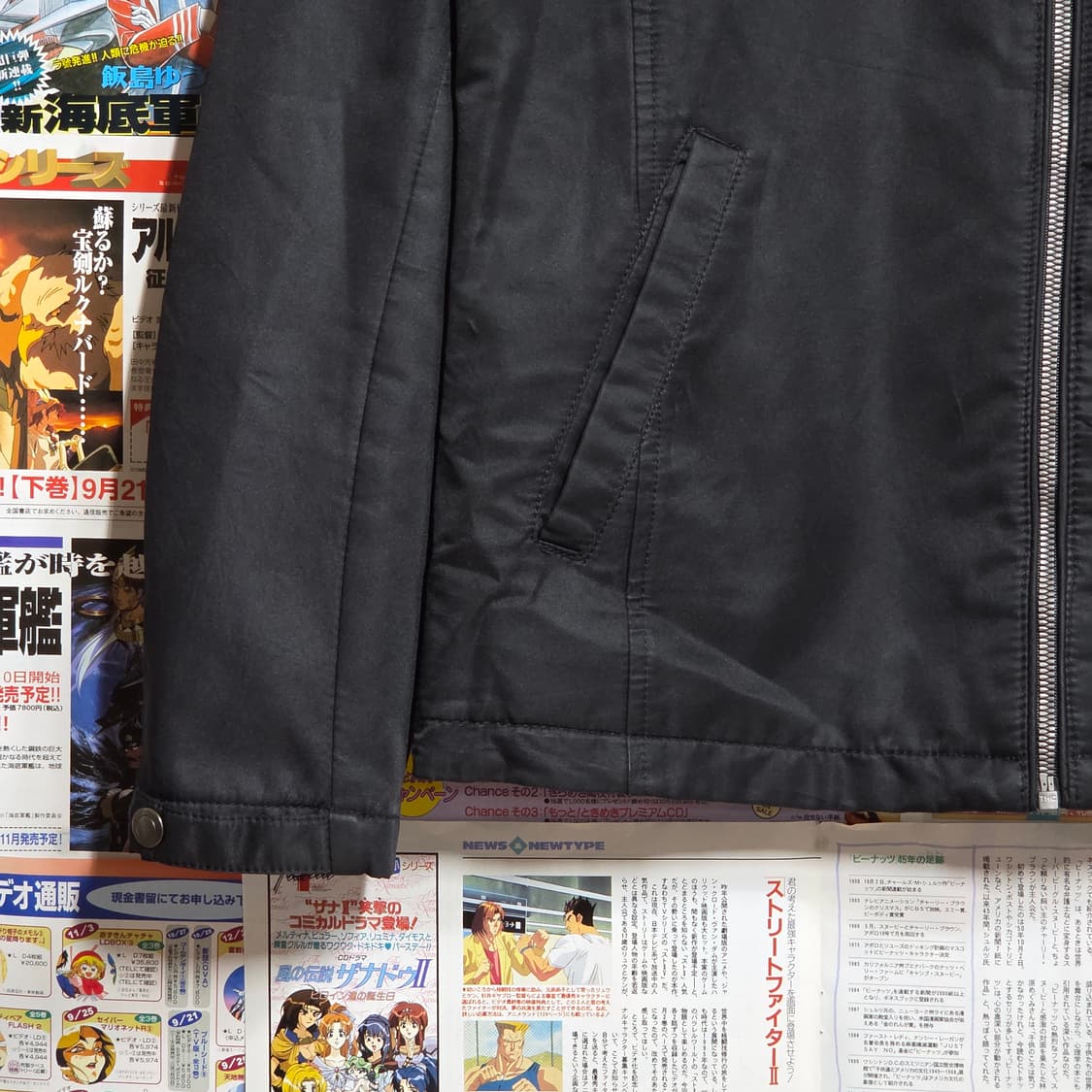 JPN 포켓 지퍼 넥 버클 락시크 자켓 상품이미지4