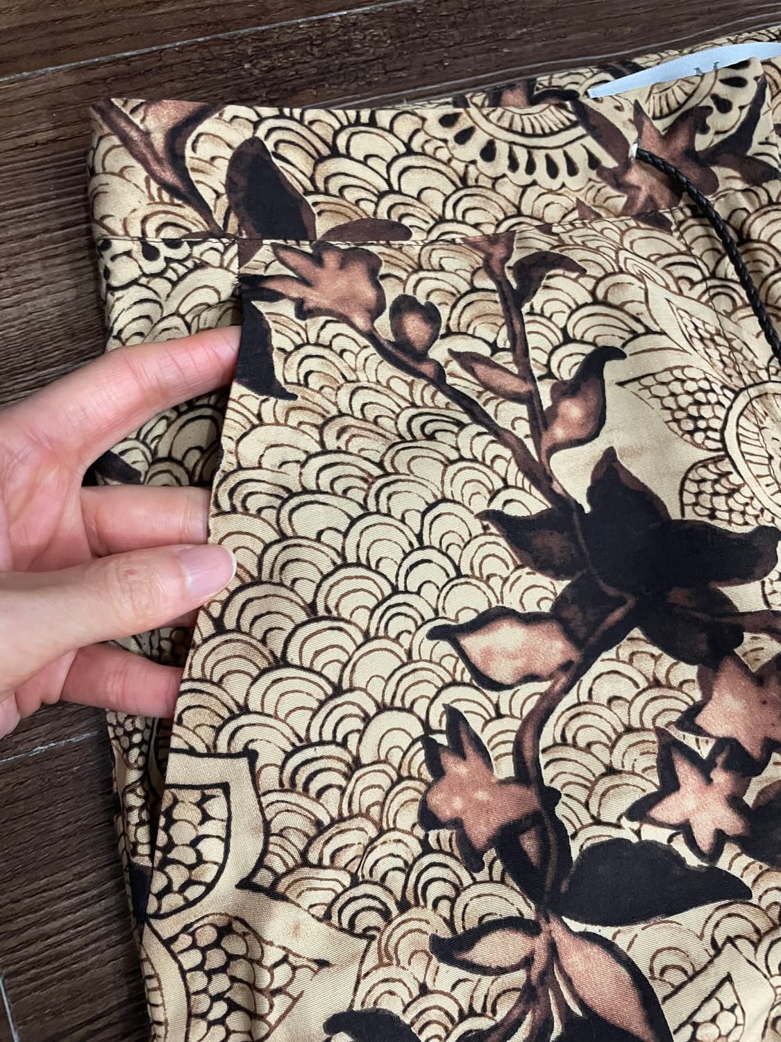 막스마라 비스코스 린넨 트라우저 팬츠 에스닉 히피 오리엔탈 상품이미지3