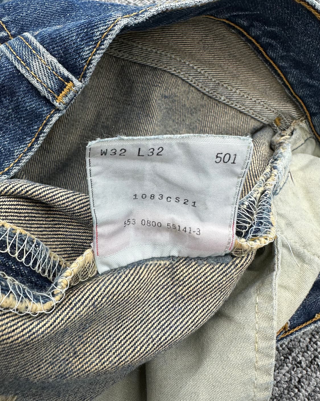 (허단39.5)리바이스 USA 501-M1302 상품이미지5