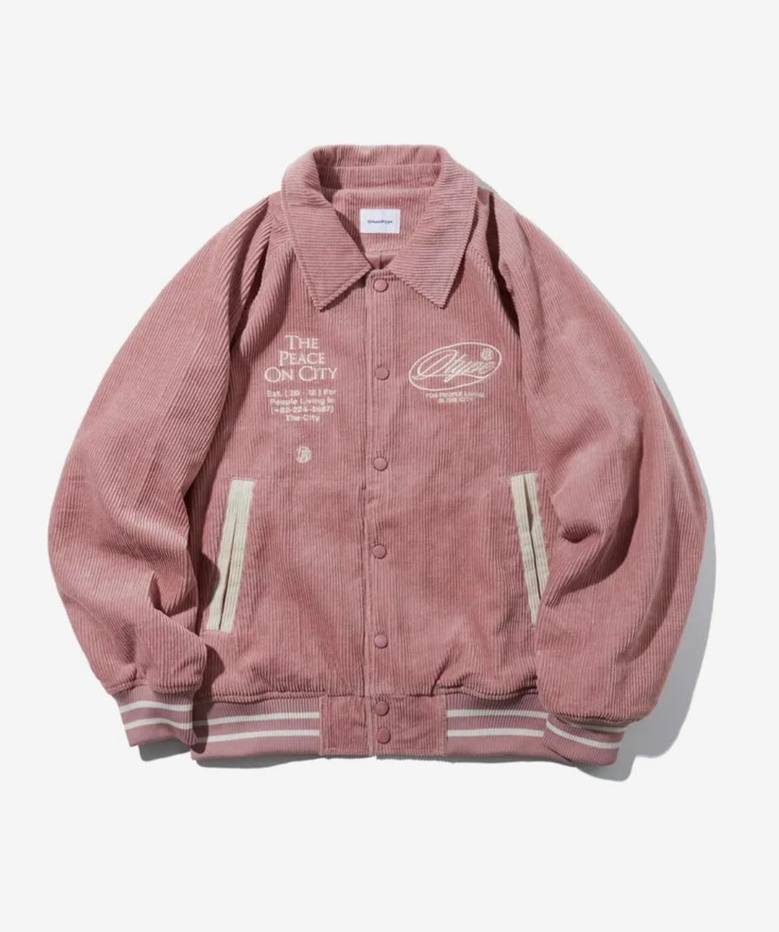 어반디타입 코듀로이 래글런 자켓 핑크 M 상품이미지1