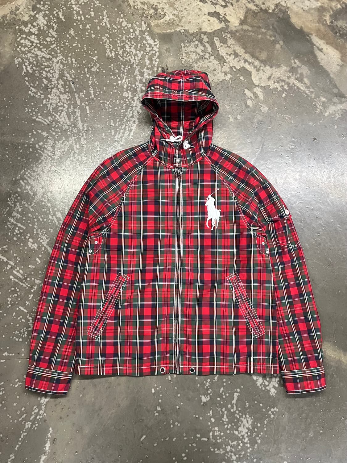 폴로랄프로렌 빅포니 체크 코튼바람막이 M 상품이미지1