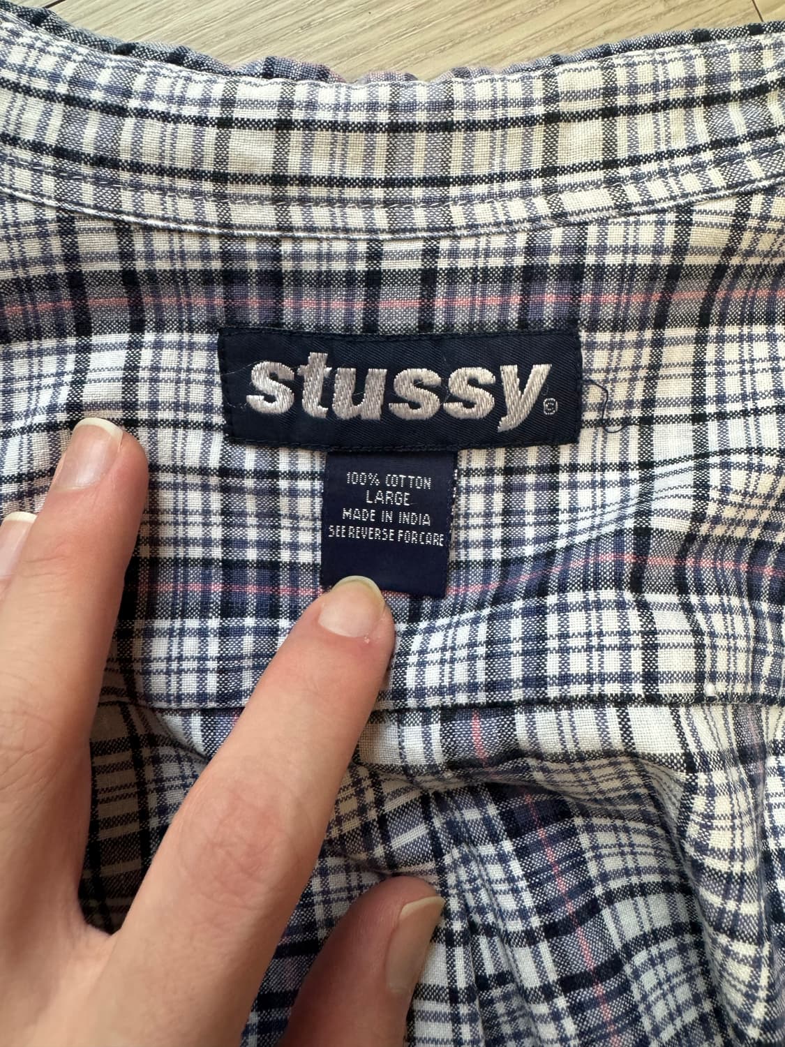 올드 스투시 체크셔츠 상품이미지4