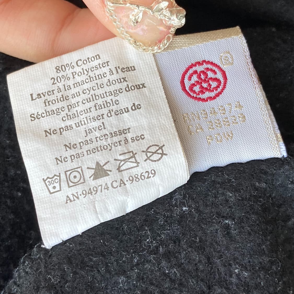 스투시 빅 스탁 로고 블랙 스웻 맨투맨 상품이미지10