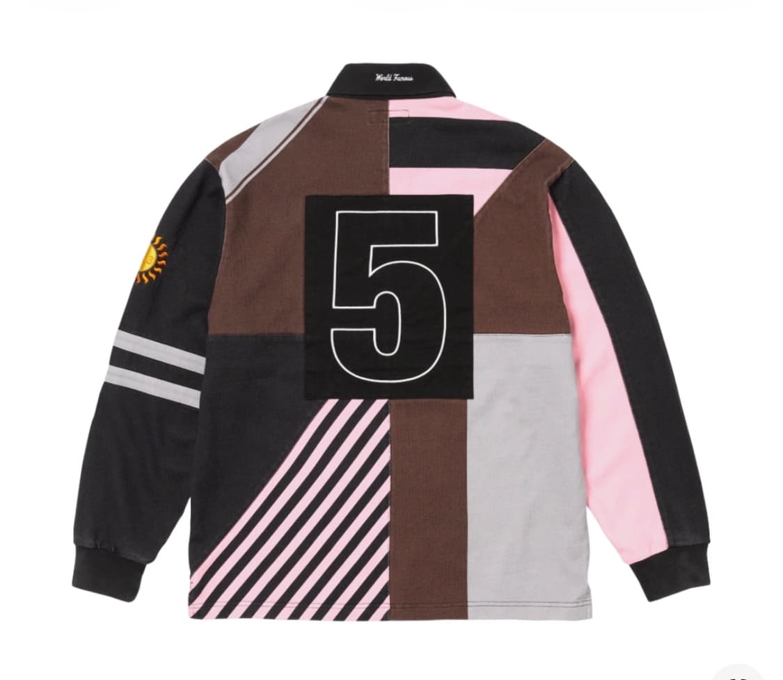 슈프림 로즈 럭비 블랙  FW23 중고 판매해용 상품이미지2