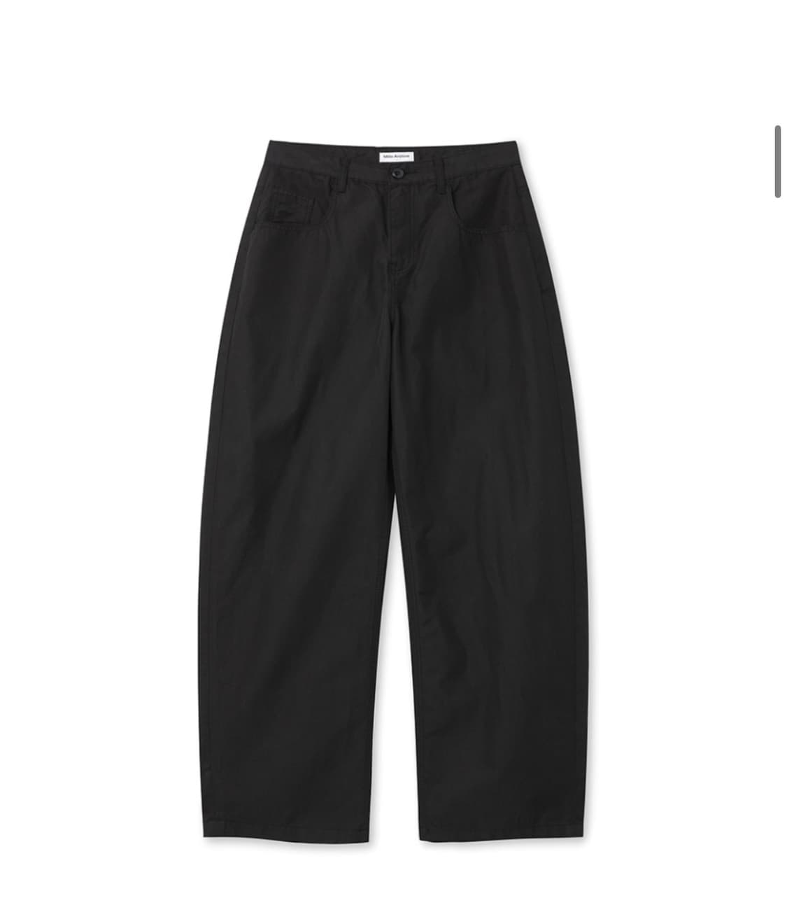 (L) 밀로 아카이브 리플렉트 커브드 치노 팬츠 [블랙] 판매 상품이미지7