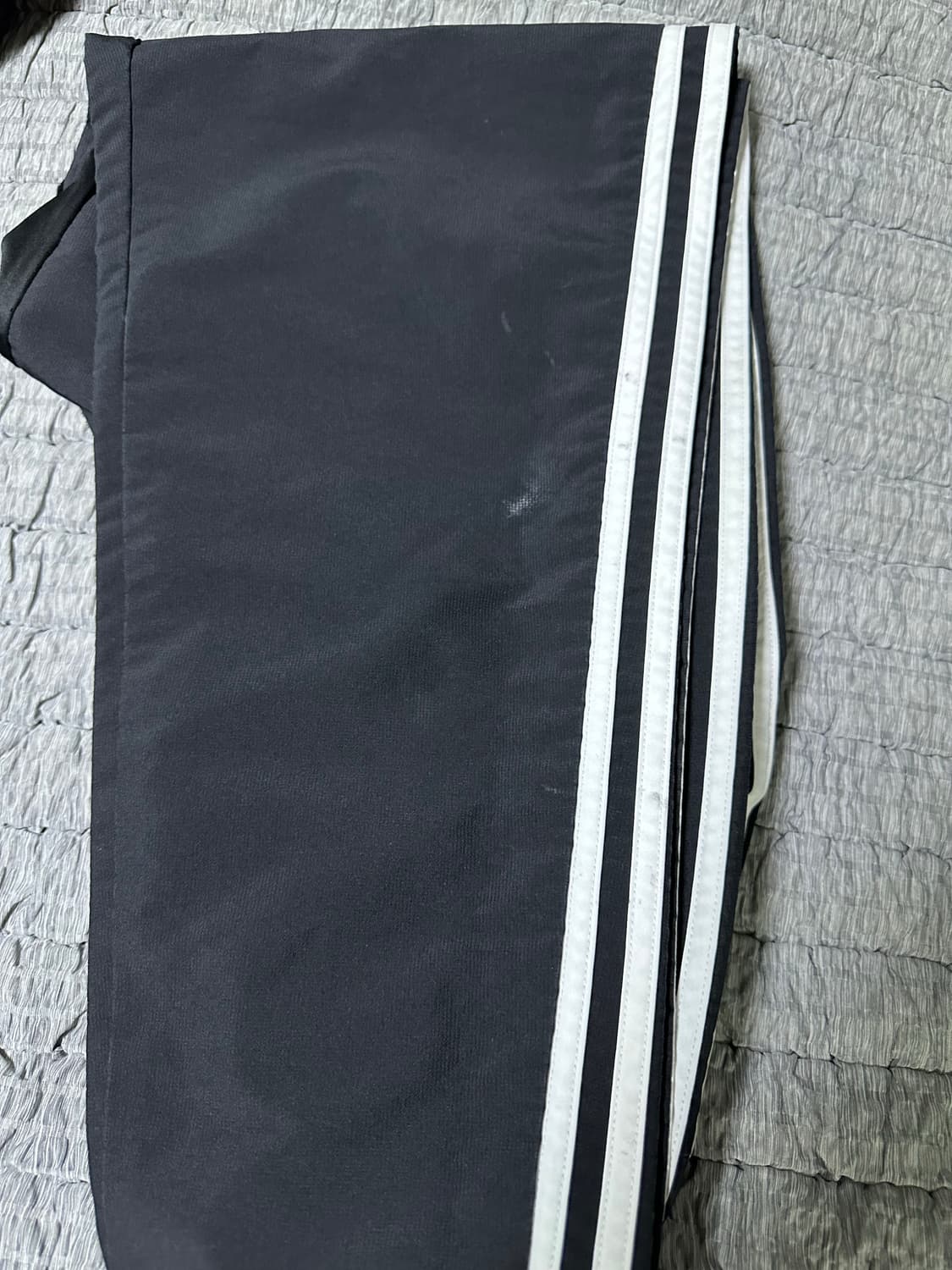 아디다스 삼선 트레이닝 바지 바스락 블랙 상품이미지6