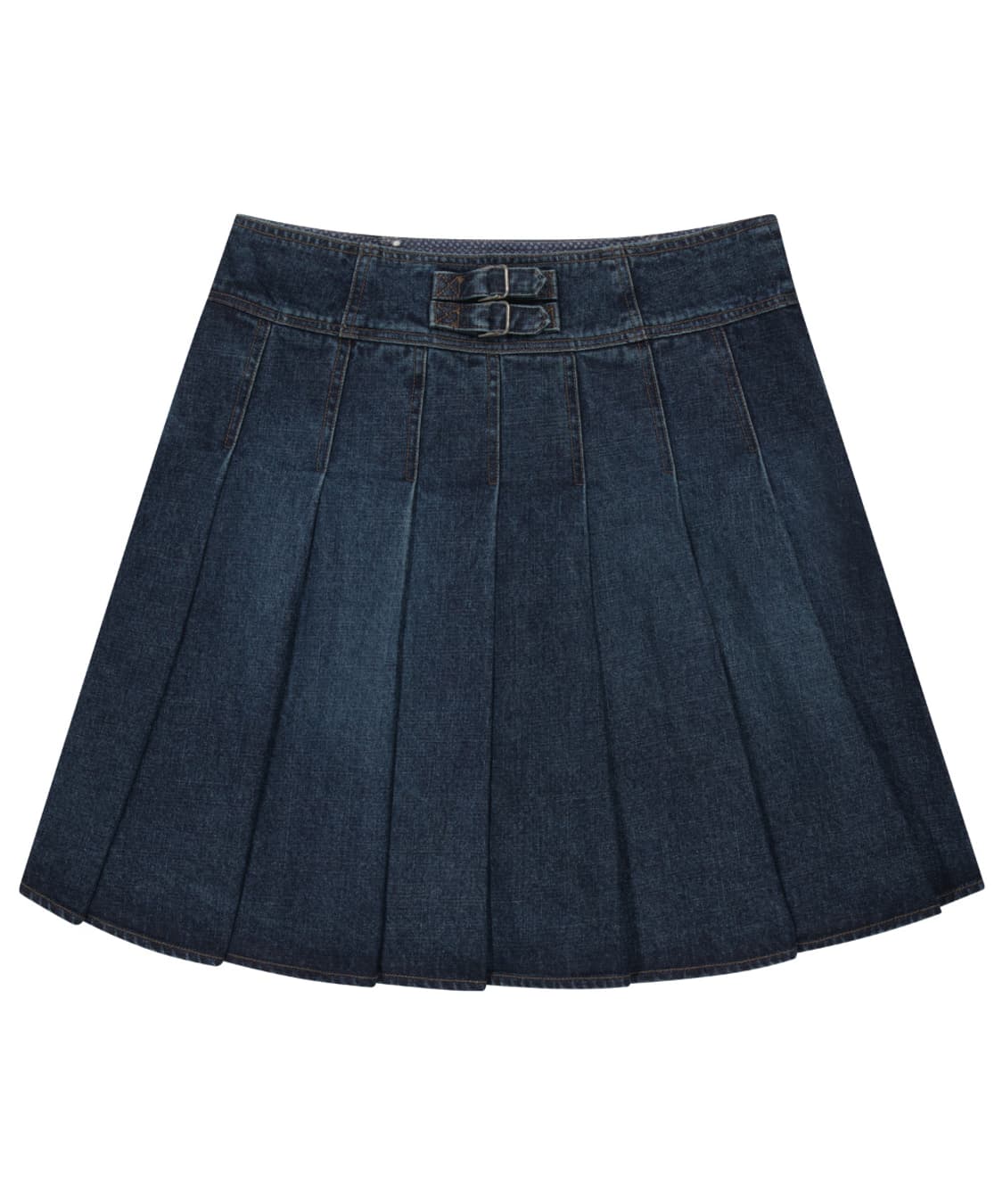 코이세이오 DEEP DENIM PLEATS SKIRT NAVY 상품이미지2