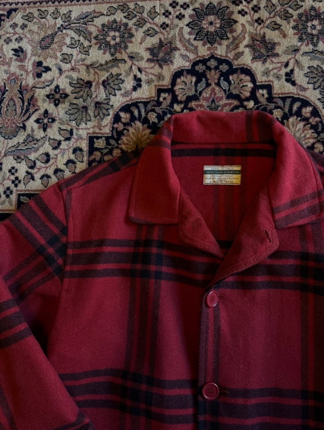 베네통 헤비멜톤울 아웃도어 자켓 상품이미지2