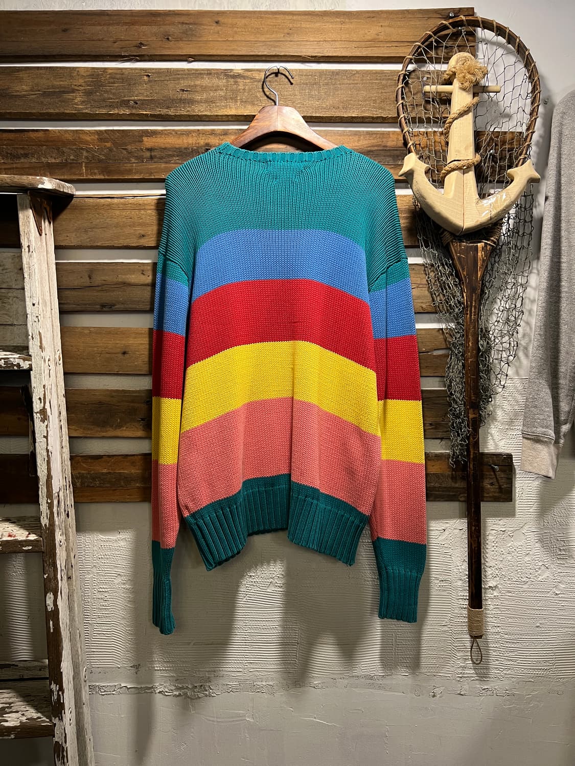 [L]폴로 랄프로렌 멀티컬러 스트라이프 코튼 니트 상품이미지5