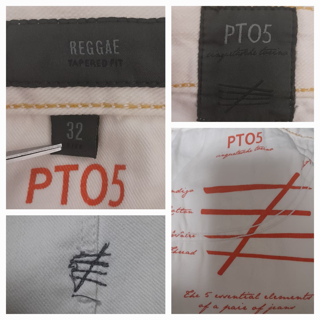 새상품)이태리 PT05 레게 데님팬츠 32" 상품이미지8