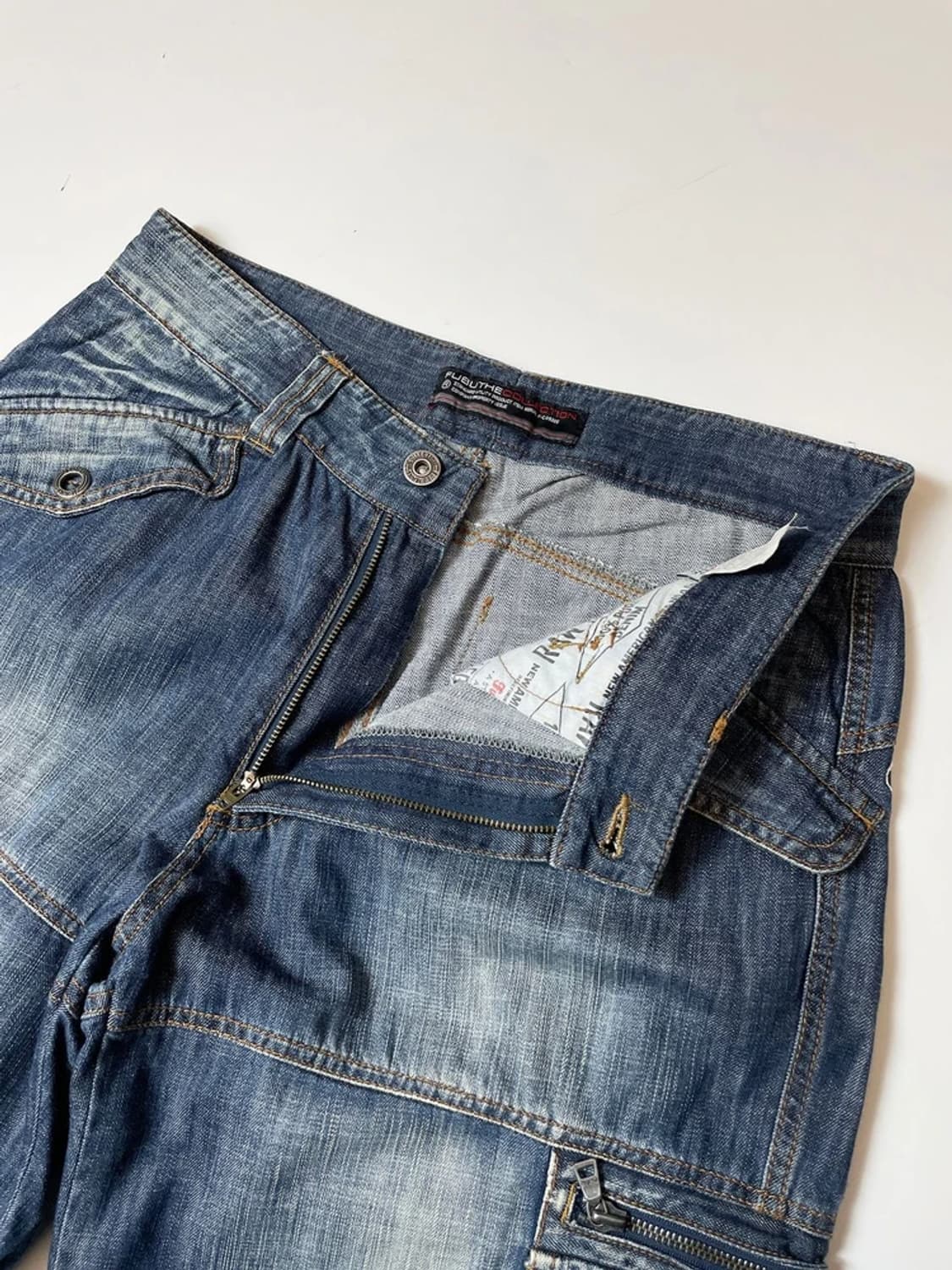 푸부 FUBU 00's 멀티포켓 카고 데님 버뮤다 팬츠 PN9625 상품이미지3