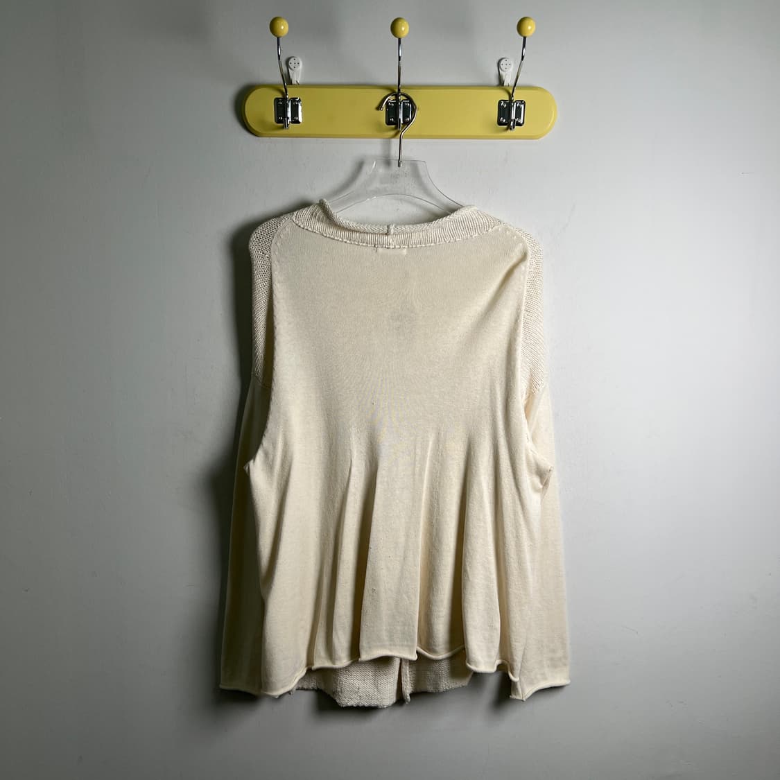 이세이미야케 플랜테이션 아이보리 니트 가디건 M 상품이미지2