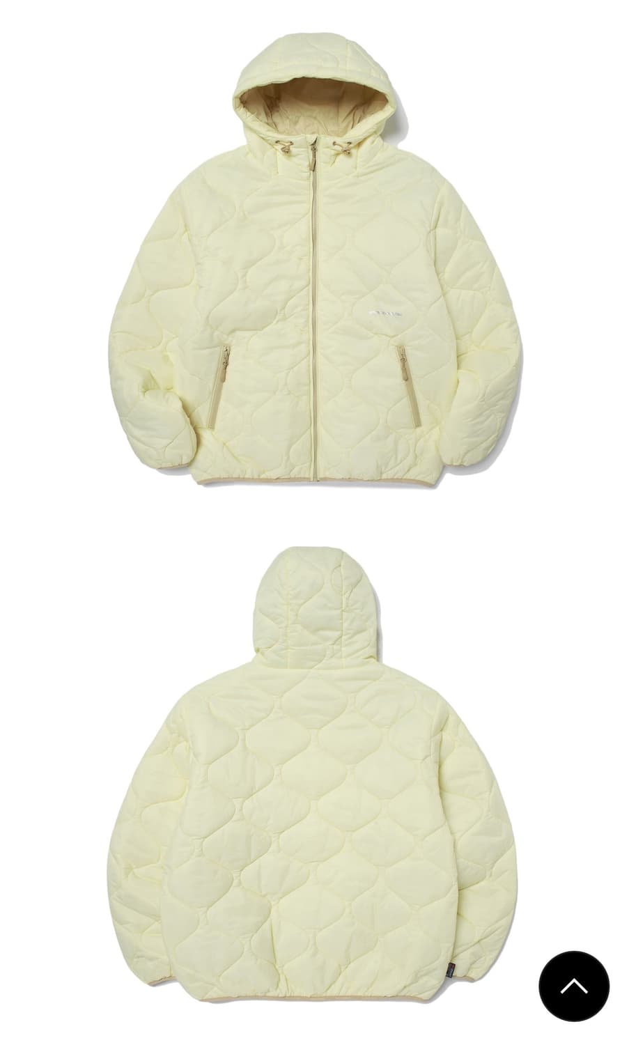 위캔더스 경량패딩 옐로우 L 상품이미지1