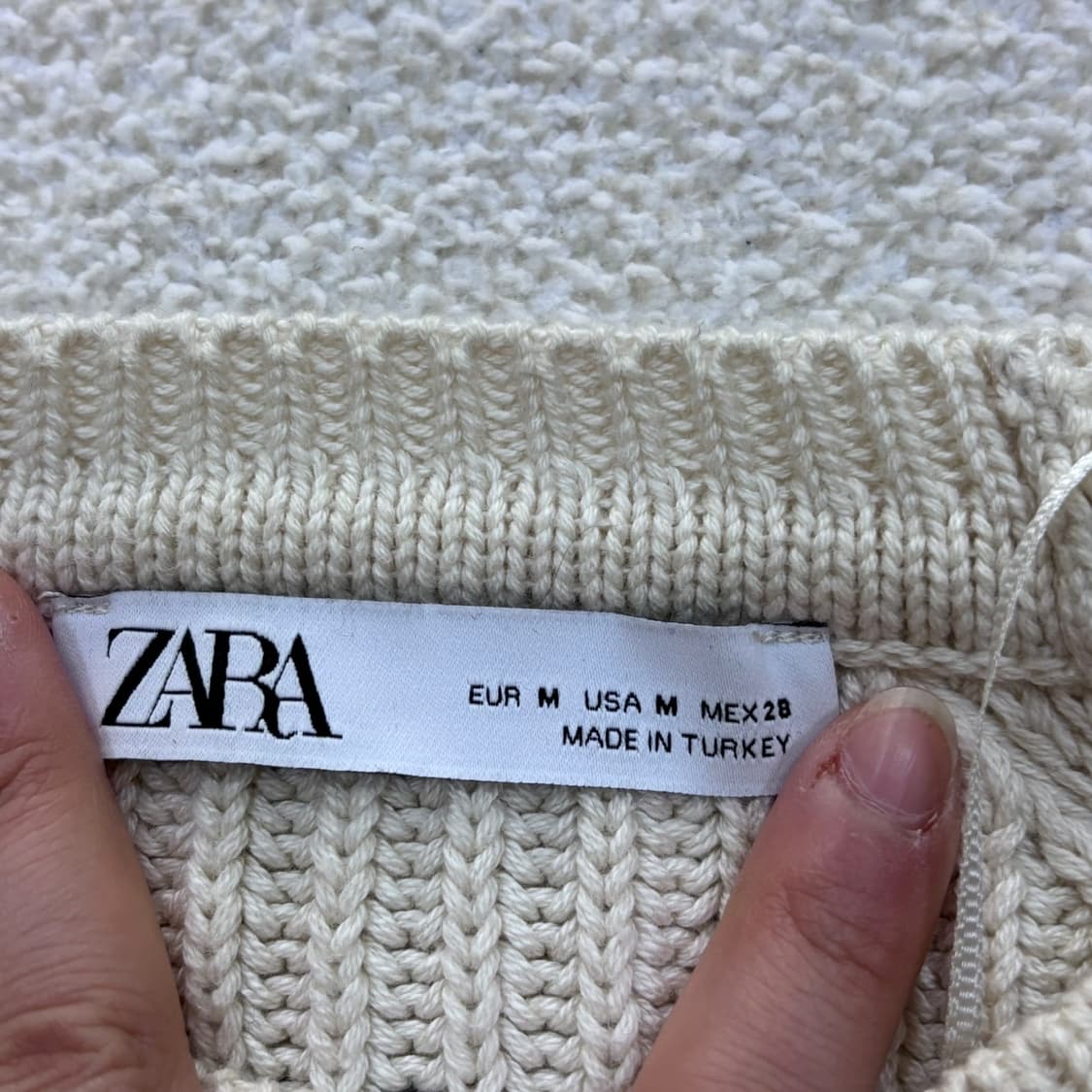 M 자라 스트라이프 크루넥 스웨터 0319E 상품이미지3