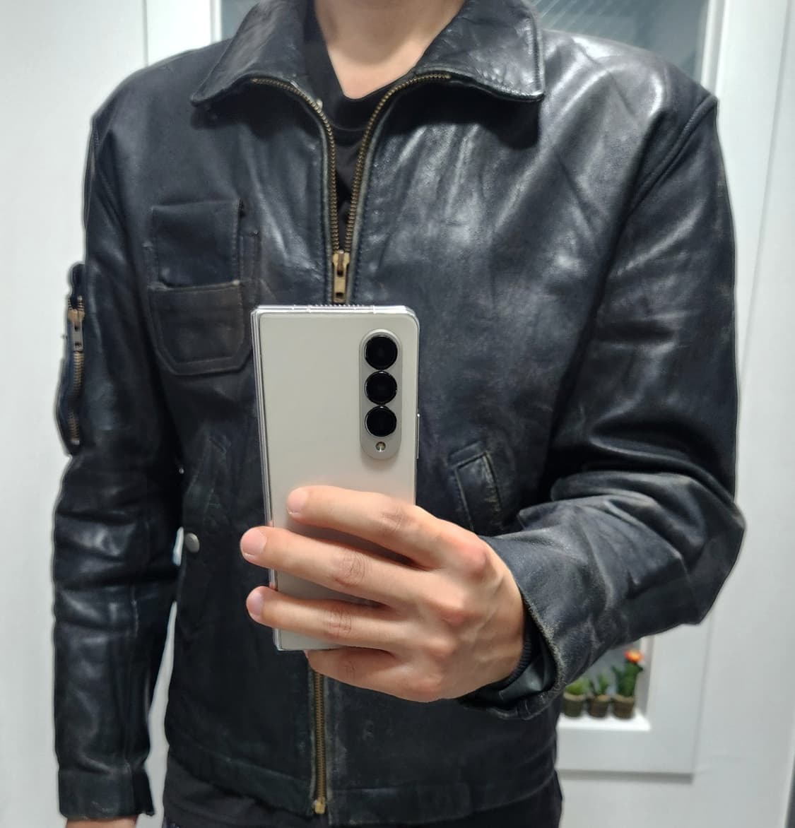 French Air Force Pilot Leather Jacket 상품이미지9